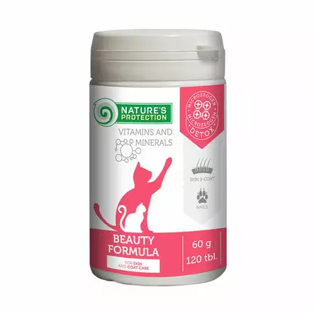 Natures Protection Beaty Formula cat 120tbl 60g - Kissan lisäravinteet - 4779051632930 - 1