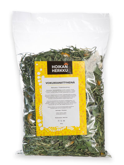 Hoikan Herkku Voikukkaniittyheinä 200g -rehuseos - Kanin ja jyrsijän herkut - HOIKAN0 - 1