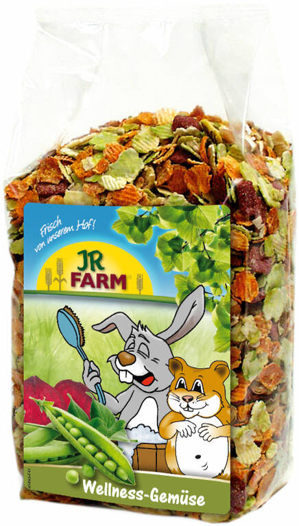Jr. Farm Wellness Vihanneshiutaleet jyrsijän herkku 600g - Kanin ja jyrsijän herkut - 4024344055690 - 1