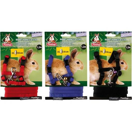 Karlie Kani Valjaat Hihnalla 120cm - Kanin valjaat - 4016598034590 - 2