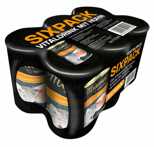 Miamor Trinkfein Vitaljuoma Kana kissan täydennysravinto 135mlx6 - Kissan herkut - 4000158743510 - 1