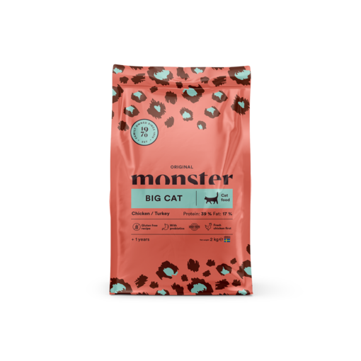 Monster Cat Original Adult Big Cat Kissanruoka 2 kg - Monster kuivaruoat - 7350040125540 - 1