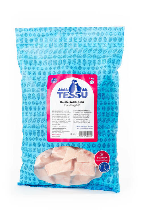 TESSU Broilerinfilepala täydennysrehu - Muut koiran raakaruoat - 6420614791110 - 1
