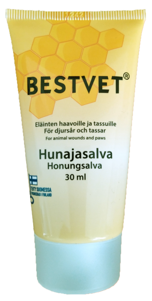 Bestvet Hunajasalva 30ml - Koiran tassujen ja kynsienhoito - 6430019201220 - 1