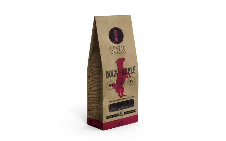 Celtic Duck with Apple Ankka Omena herkku koiranherkku (kana vapaa) - Koiran herkut - 5425038503210 - 1
