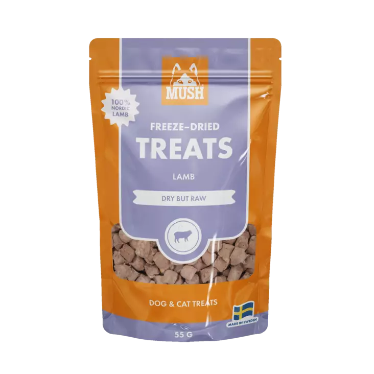 MUSH FREEZE-DRIED TREATS LAMMAS 55 G - Koiran herkut - 7350086571530 - 1
