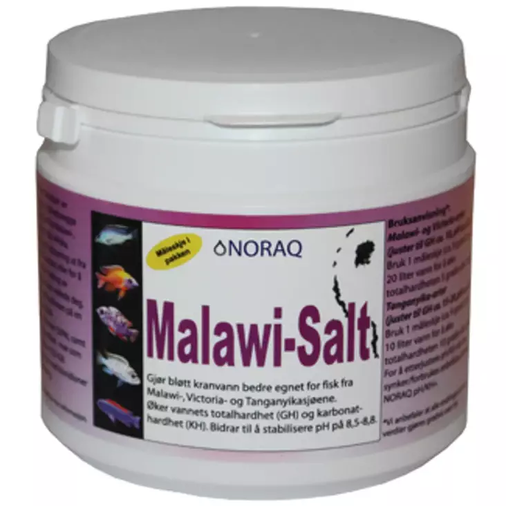 Noraq Malawi Salt Malawisuola 500 g - Akvaarion vedenhoitoaineet - 7090009130290 - 1