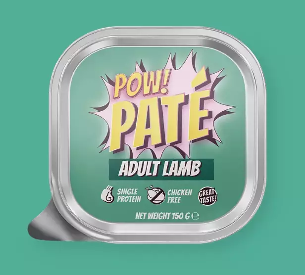POW! Pate Adult Lamb 150g koiran märkäruoka - Koiran märkäruoat - 7350040128770 - 1