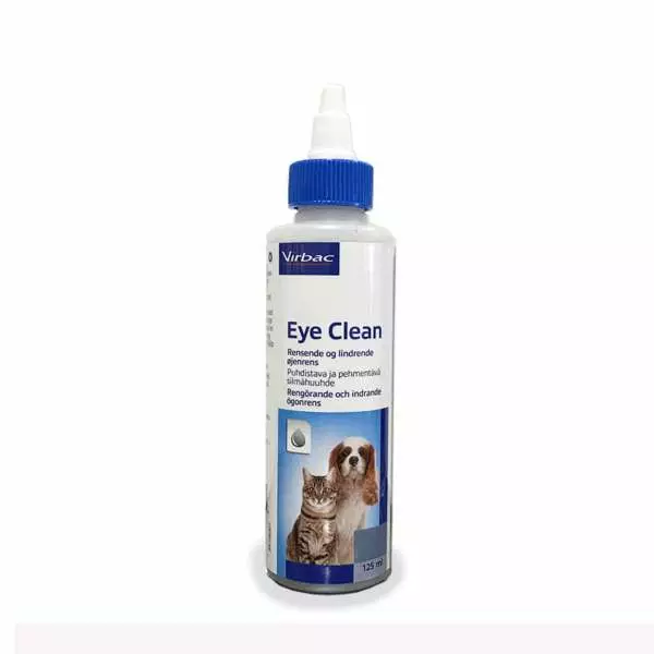 Virbac Eye clean silmähuuhde 125ml - Puhdistus ja haavojenhoito - 3597133088410 - 1