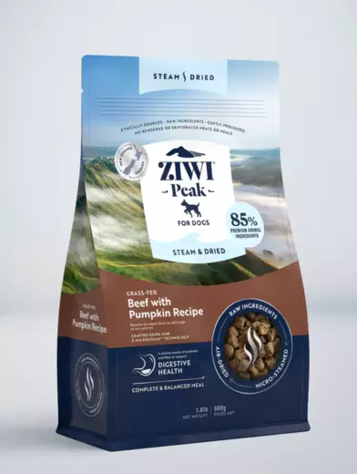 ZiwiPeak Uuden-Seelannin Steam & Dried Nauta 800g Koiranruoka - Ziwipeak kuivaruoat - 9421038210000 - 1
