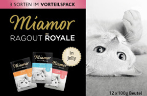 Miamor Ragout Royales Lajitelma: Kalkkuna, Lohi & Vasikka Hyytelössä kissan märkäruoka 12x100g - Märkäruoka monipakkaukset - 4000158740991 - 1