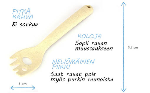 BecoSpork haarukka säilykeruuille - Eläinaiheiset tavarat - 5060189751891 - 1