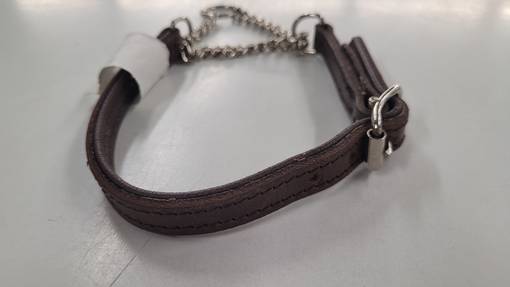 Hollolan Säädettävä Puolikiristävä Pieni Nahkapanta - Koiran puolikiristävät pannat - HOL11 - 1