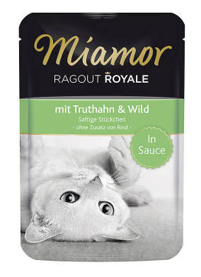 Miamor Ragout Royale Kalkkuna & Riista Kastikkeessa kissan märkäruoka 100g - Märkäruokapussit - 4000158740731 - 1