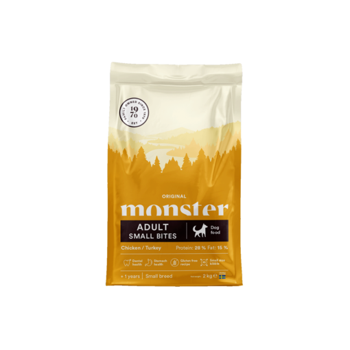 Monster Dog Original Adult Small Bites 2kg - Monster kuivaruoat - 7350040125441 - 1