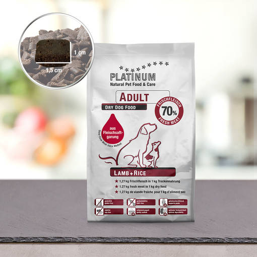 Platinum Adult Lammas & Riisi koiranruoka - Platinum kuivaruoat - 4260208740061 - 2