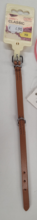 Saddles Classic Nahkapanta ruskea 27cm - Koiran nahkapannat - 4047059302101 - 1