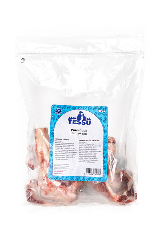 TESSU Poronluut 800g - Muut koiran raakaruoat - 6420614798911 - 1