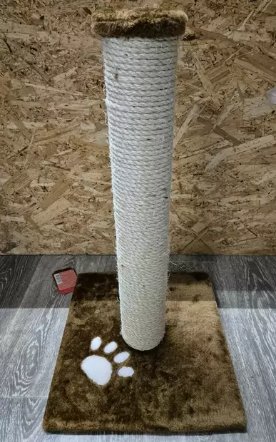 Raapimatolppa Gina ruskea tassukuvio 34x34x60cm - Kissan raapimatolpat - 8712695073482 - 2