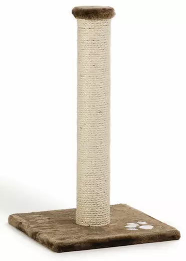 Raapimatolppa Gina ruskea tassukuvio 34x34x60cm - Kissan raapimatolpat - 8712695073482 - 1