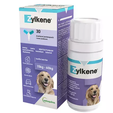 Zylkene 450mg 15-60 kg Koirille 30 kapseli - Koiran lisäravinteet - 6430033030622 - 1