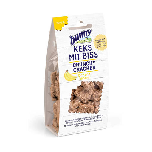 Bunny Crunchy Cracker -Banaani 50g - Kanin ja jyrsijän herkut - 4018761116362 - 1