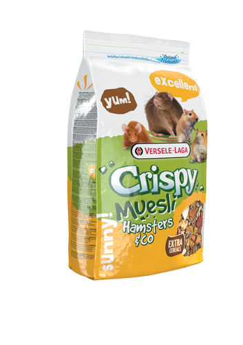 Versele-Laga Crispy Muesli Hamsteri täysravinto 1kg - Jyrsijöiden ruoat - 5410340617212 - 1