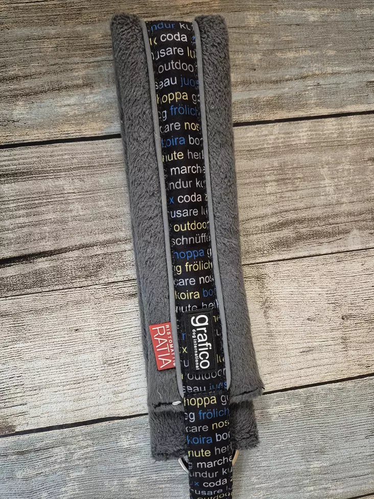 RATIA Pehmopanta 4 Harmaa-sininen - Koiran puolikiristävät pannat - 6430042790142 - 1