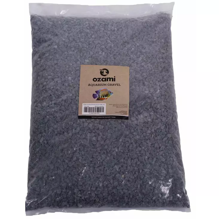 Ozami Akvaariohiekka musta 10kg 4-6mm - Akvaarion hiekat - 7330002063882 - 1