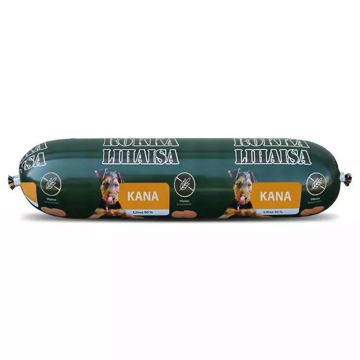 Rokka Lihaisa Kana koiranmakkara 800g - Koiran märkäruoat - 6438411008942 - 1