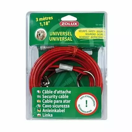 Zolux Juoksutusvaijeri 3m - Koiran muut hihnat - 3336024034132 - 1