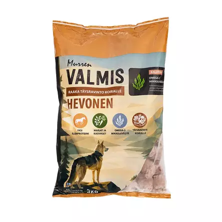 Murren Valmis Hevonen 3kg - Muut koiran raakaruoat - 6440006515063 - 1