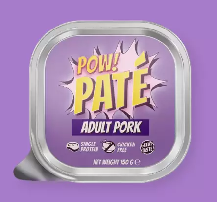 POW! Pate Adult Pork 150g koiran märkäruoka - Koiran märkäruoat - 7350040128763 - 1