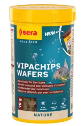 Sera Vipachips Wafers pohjatabletti akvaariokaloille - Kalojen kuivaruoka - 4001942545723 - 1