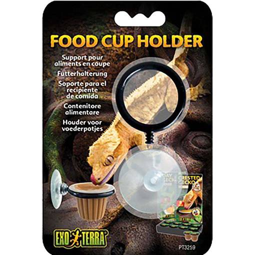 ExoTerra Food Cup Holder Ruokakuppi pidike Imukupilla - Terraarion sisustus - 015561232593 - 1