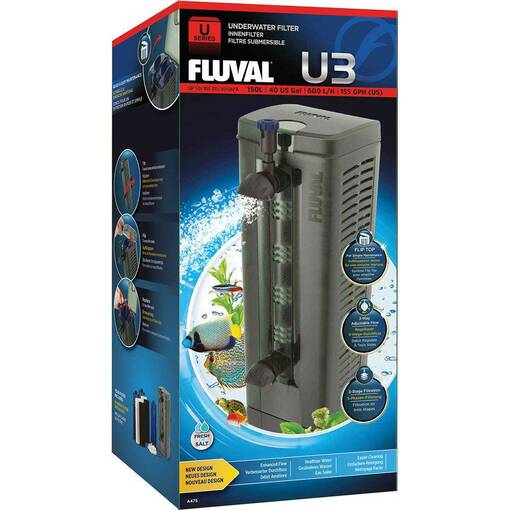 Fluval U3 Akvaarion Sisäsuodatin 150l - Akvaarion suodattimet - 015561104753 - 1