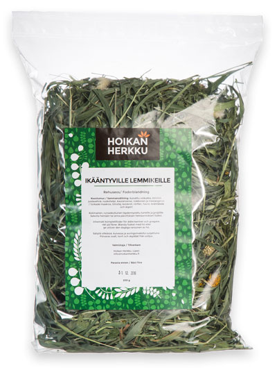 Hoikan Herkku Ikääntyville Lemmikeille -rehuseos 200g - Kanin ja jyrsijän herkut - HOIKAN3 - 1