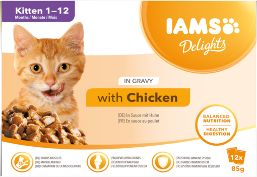 Iams Cat Delights Gravy Multipack Kitten - Märkäruoka monipakkaukset - 8710255100463 - 0