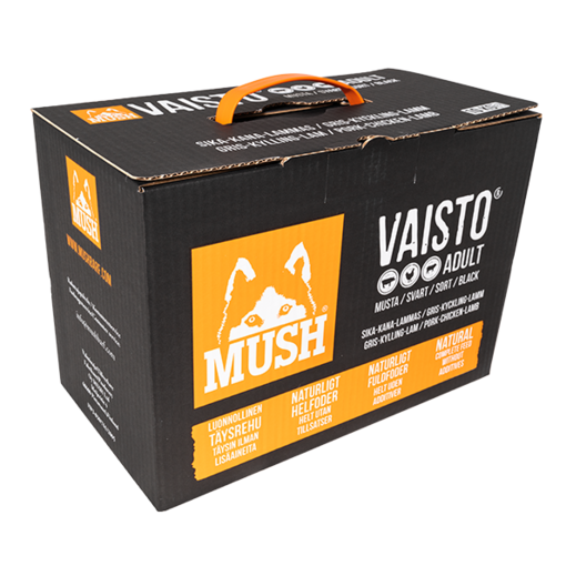MUSH Vaisto Adult Musta Sika-Kana-Lammas koiran täysravinto - MUSH koiran pakasteruoat - 6430023293303 - 1