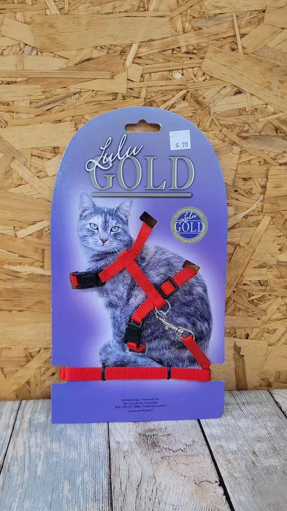 Lulu Gold Kissanpennun Valjas ja Talutin - Kissan valjaat - 6420140019443 - 1