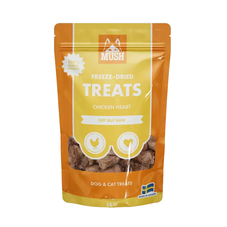 MUSH FREEZE-DRIED KANANSYDÄN 50 G kissanherkku koiranherkku - Koiran herkut - 7350086571653 - 1