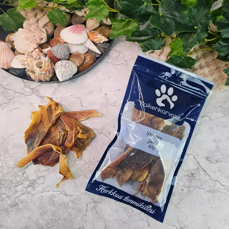 Strutsin jänne 80g - Koiran herkut - 6417728011203 - 1