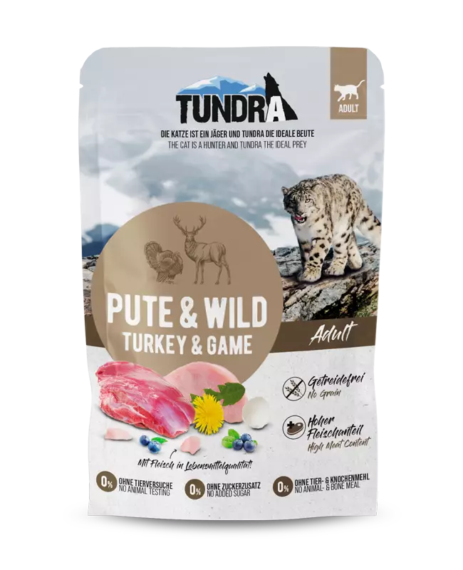 Tundra Turkey-Game Kalkkuna-Riista Kissanmärkäruoka 85g - Erikoismärkäruoat - 4027245007713 - 1
