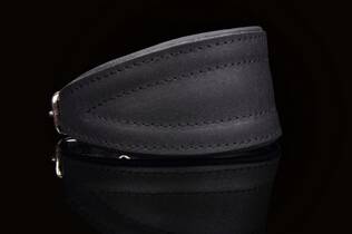 Musta vinttikoira nahkapanta - Koiran nahkapannat - 5906365559304 - 1