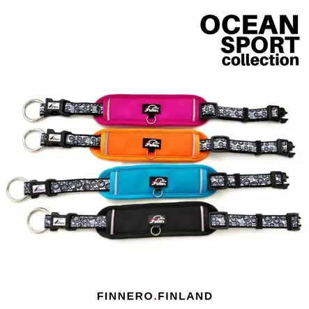 Finnero Ocean Sport Säädettävä pistolukkopanta Koiralle - Koiran lukolliset kangaspannat - 6438406006854 - 2