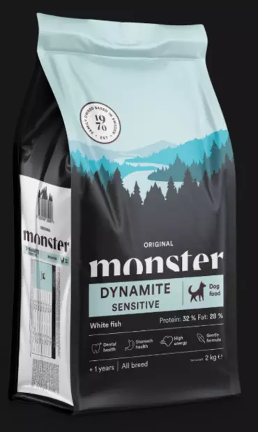 Monster Dog Original Dynamite Sensitive 12kg koiranruoka - Monster kuivaruoat - 7350040130964 - 2