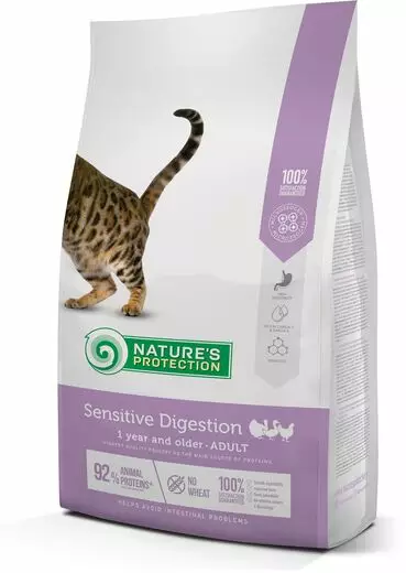 Nature´s Protection Cat Adult Sensitive Digestion Siipikarja 7 kg kissanruoka - Kissan erikoiskuivaruoat - 4771317457684 - 1