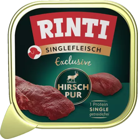 Rinti Singlefleisch Yksi Proteiini Peura 150 g - Koiran märkäruoat - 4000158943224 - 1