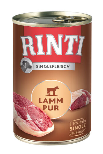 Rinti Singlefleisch Pur Lammas Koiran märkäruoka 400g - Koiran märkäruoat - 4000158940414 - 1