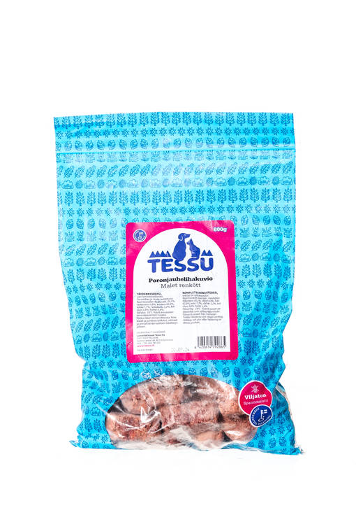 TESSU Poronjauhelihakuvio 800g - Muut koiran raakaruoat - 6420614798904 - 1